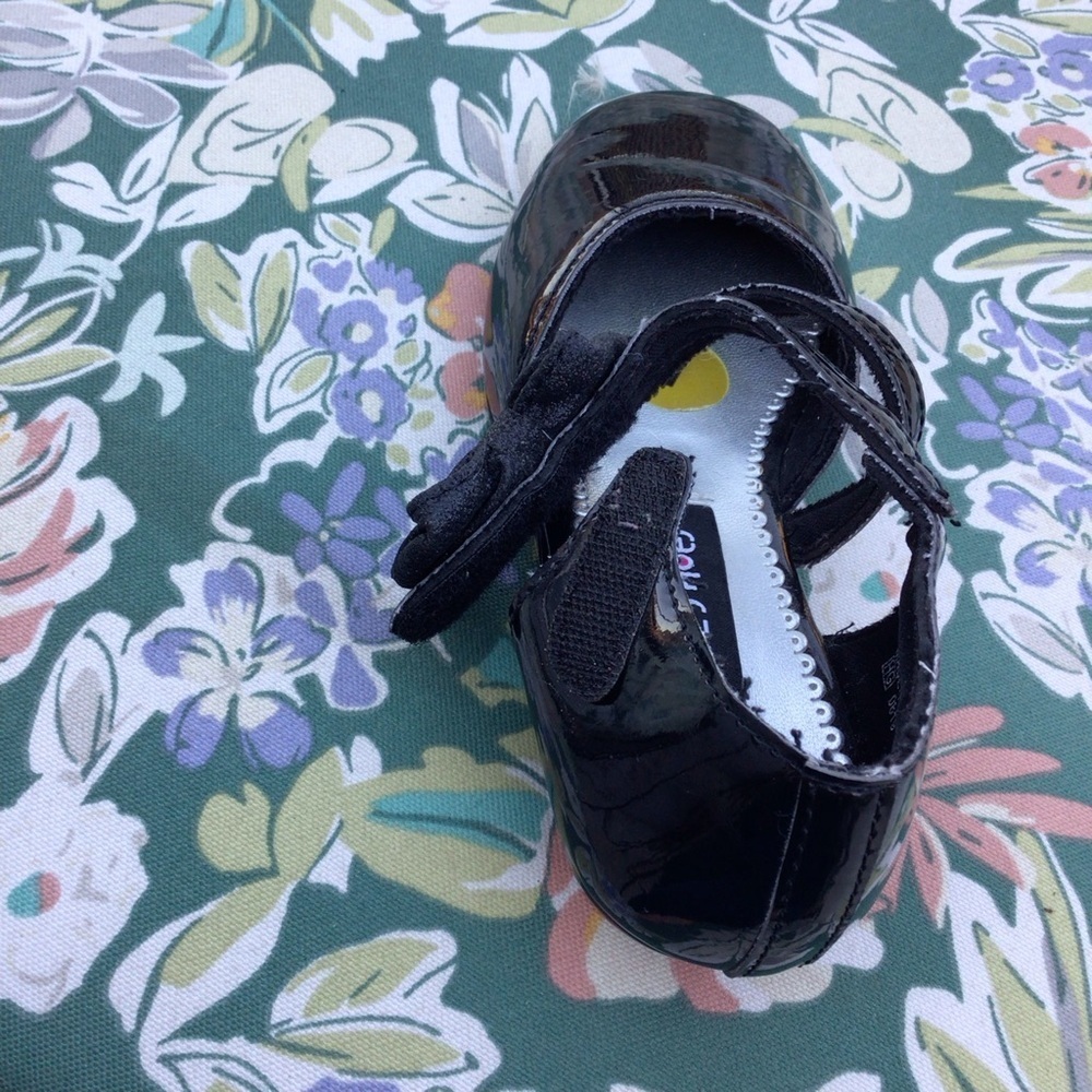 Rachel Shoes Velco Slip on Shoe - Size Big Girls 1 Black - Picture 9 of 9